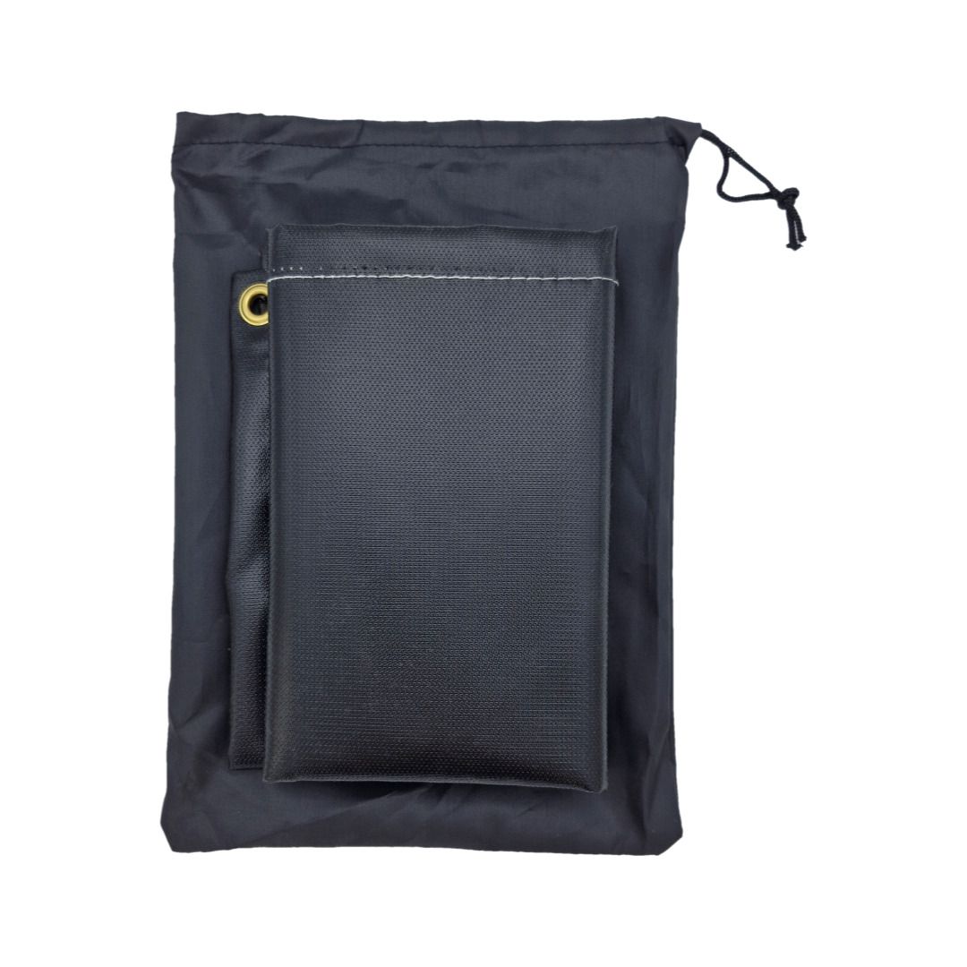 우주캠핑 방염매트 M 블랙 화로대 난로 매트 시트