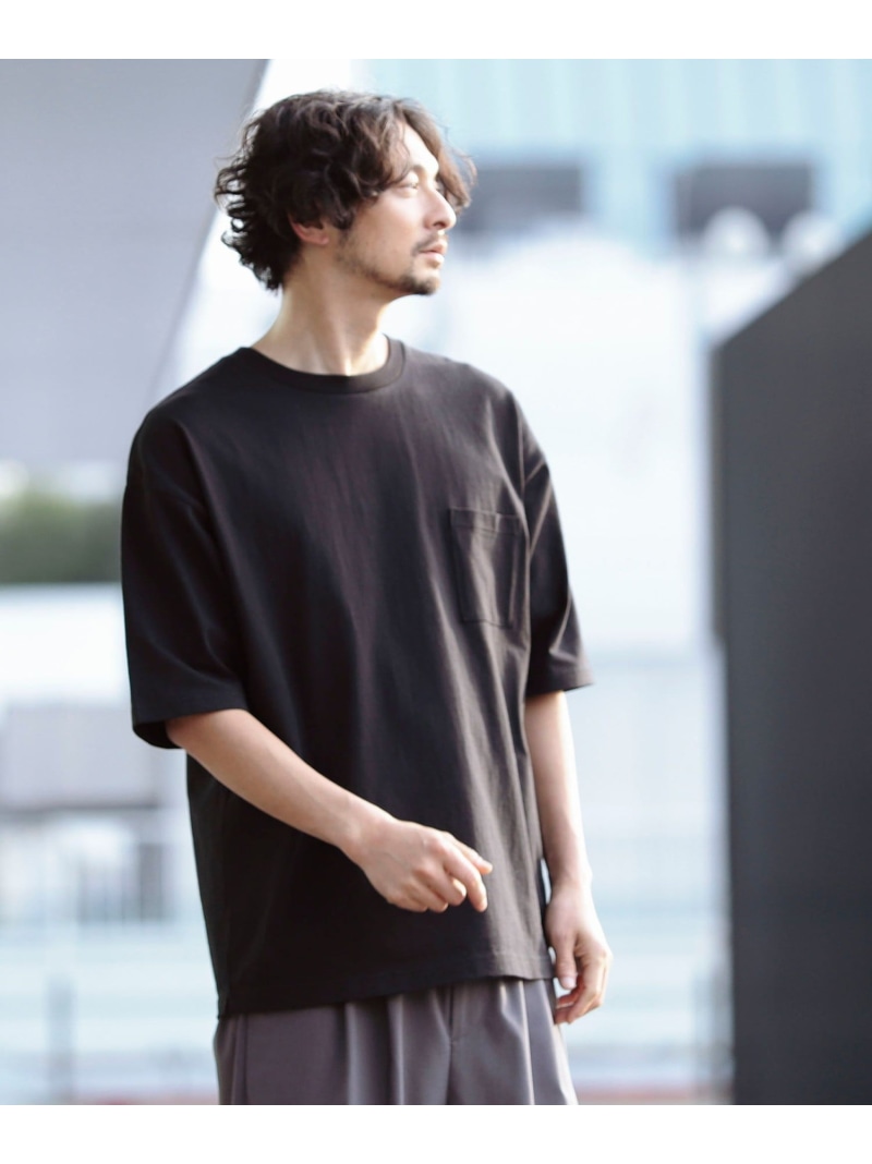 B : MING by BEAMS 빔즈 헤비 웨이트 드롭 숄더 남성 포켓 티셔츠 8컬러 - 상세 이미지 3