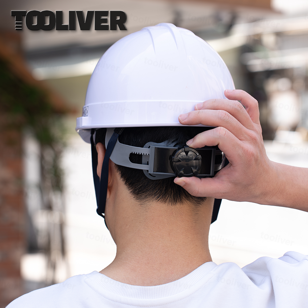 자동 안전모 투구귀형 흰색 가벼운 안전모 ST-200 KCs 이미지 4