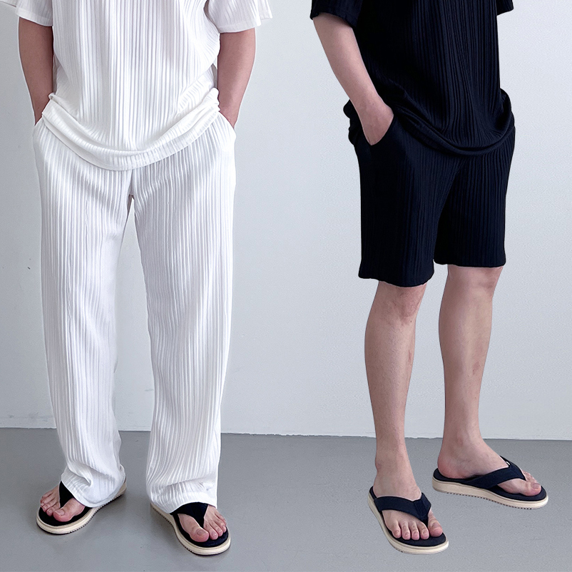 남자플리츠팬츠 시원한바지 통큰바지 - 상품 이미지