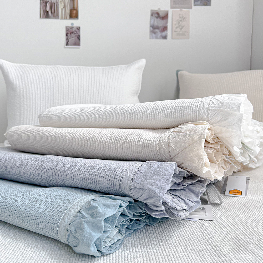 누빔패드 목화솜 피그먼트 오가닉 바이오워싱 60수 순면 사계절패드