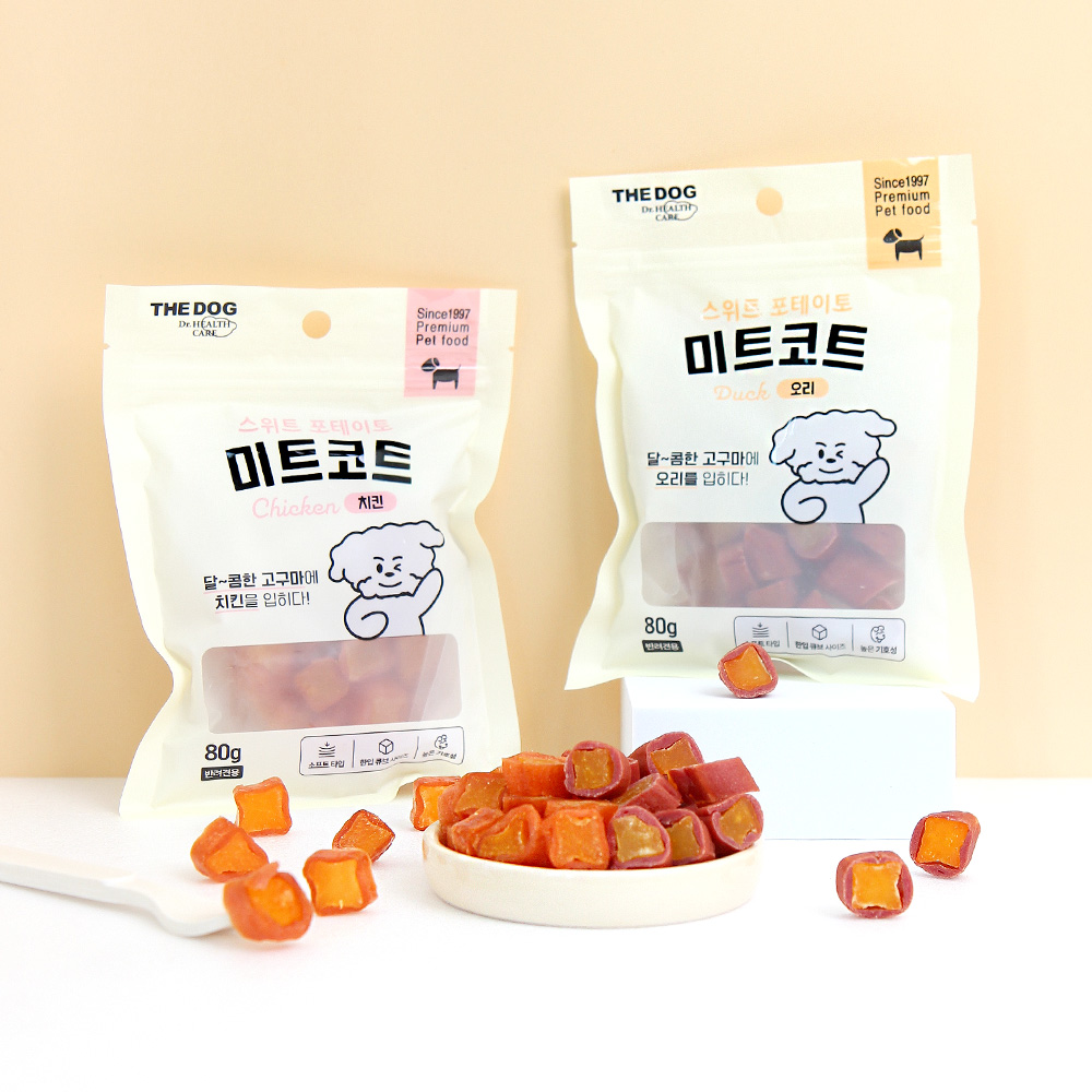 더독 미트코트 스위트 포테이토 치킨, 80g, 1개 - 상세 이미지 2