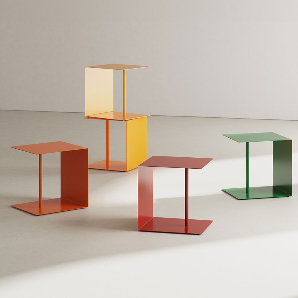 미니탁자 소파 티 테이블 거실 미드센츄리 협탁 화이트 450 플레이트 테이블