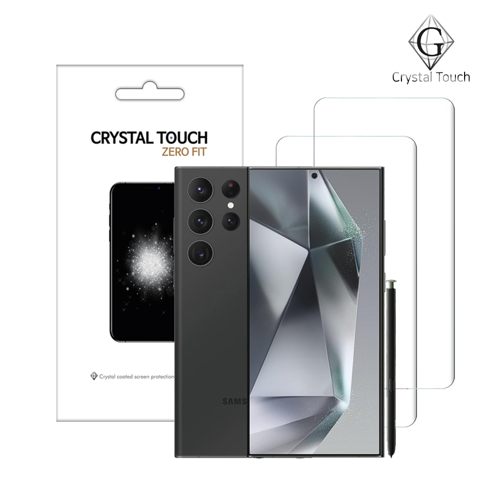 크리스탈터치 갤럭시 제로핏 액정보호필름 / 풀커버 / 고투명 / 지문인식 갤럭시S24 울트라, 3매입