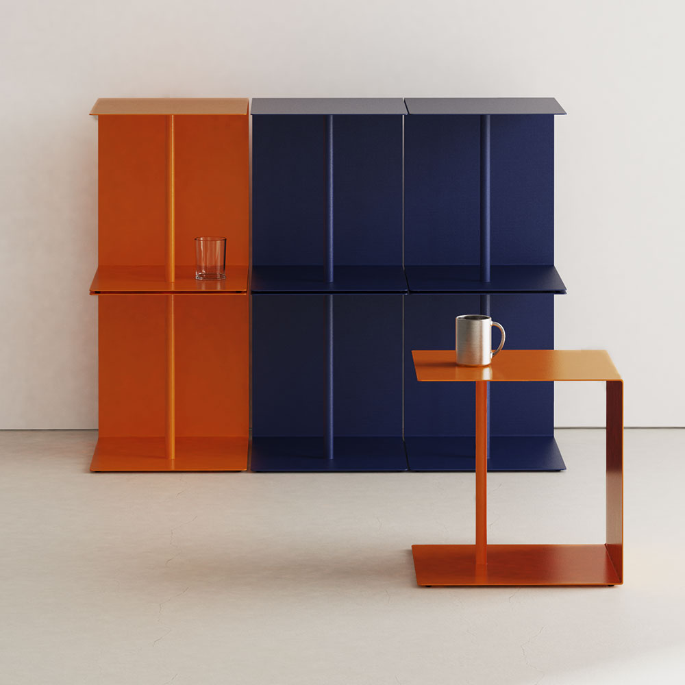 미니탁자 소파 티 테이블 거실 미드센츄리 협탁 화이트 450 플레이트 테이블