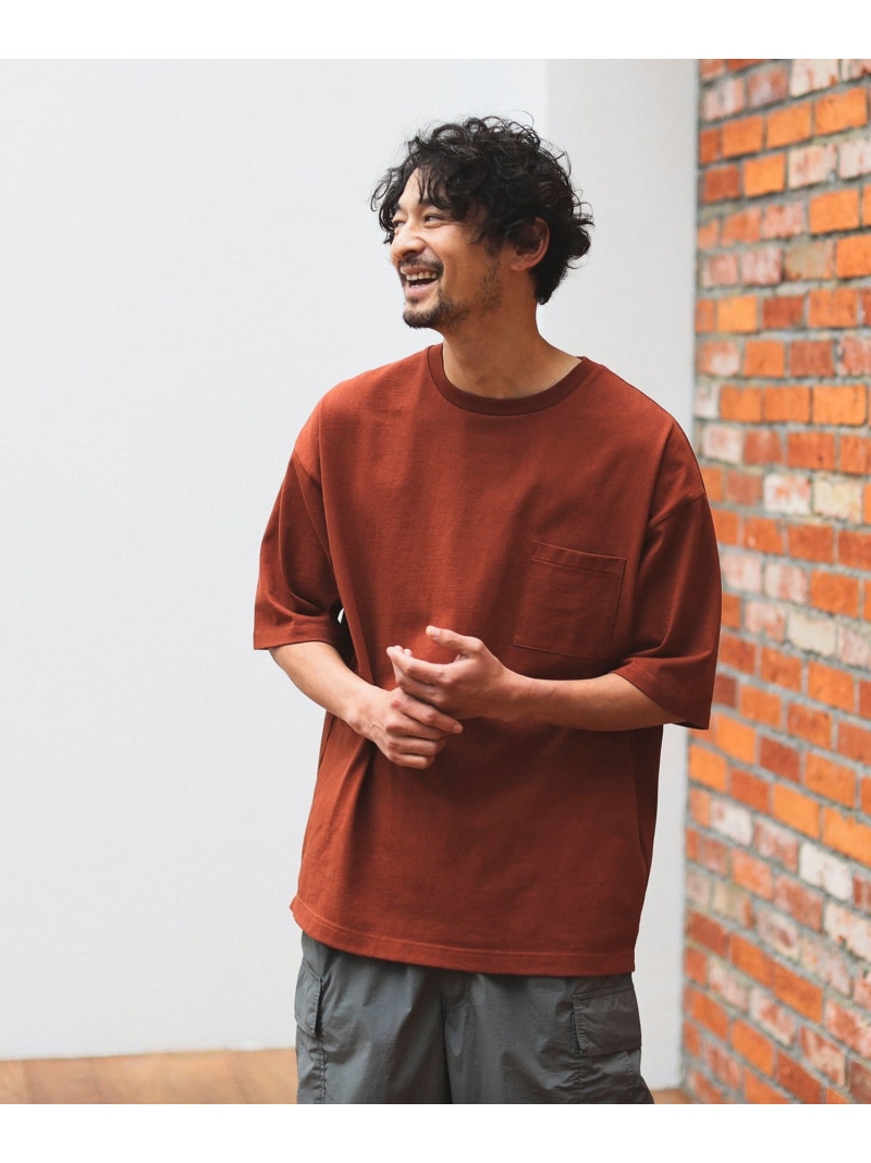 B : MING by BEAMS 빔즈 헤비 웨이트 드롭 숄더 남성 포켓 티셔츠 8컬러 - 상품 이미지