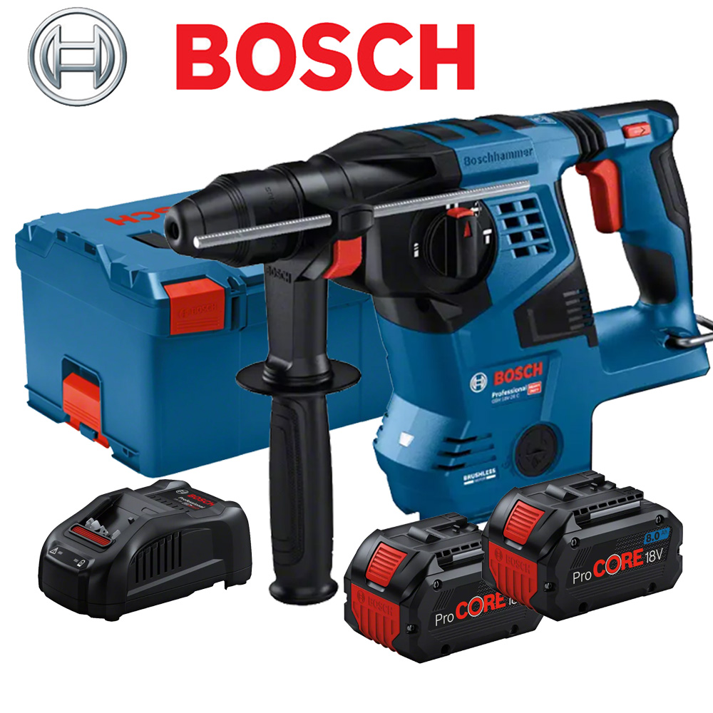 보쉬 18V 충전 로터리 해머드릴 세트 GBH18V-28C(8.0AH) 배터리 2개