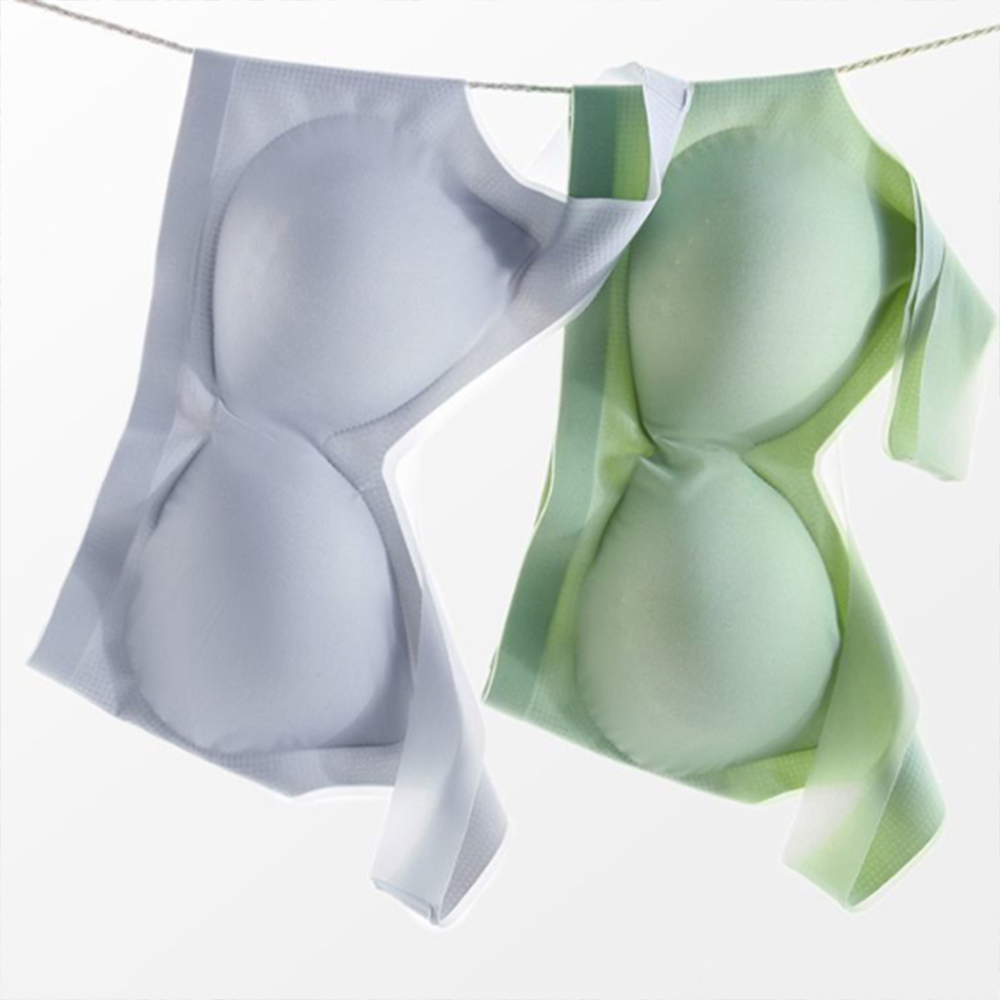XL-3XL 브라 노와이어 편한 브래지어 여성 여름 빅사이즈 속옷 여름 시원한 브라렛 - 상품 이미지