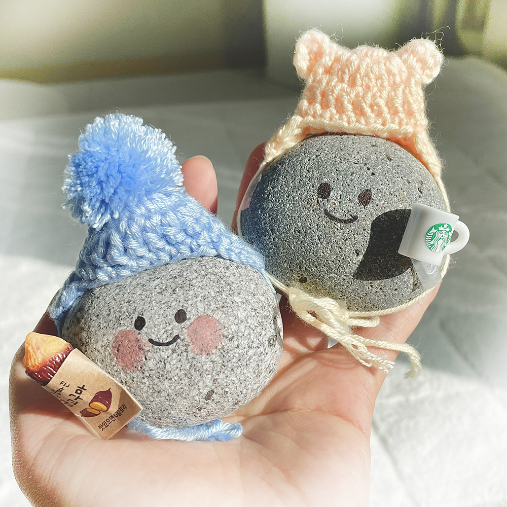 반려돌 애완돌 반려석 애완석 돌 돌멩이 돌맹이 키우기 어린이날 조카 선물 방울모자 똘이 - 상세 이미지 4