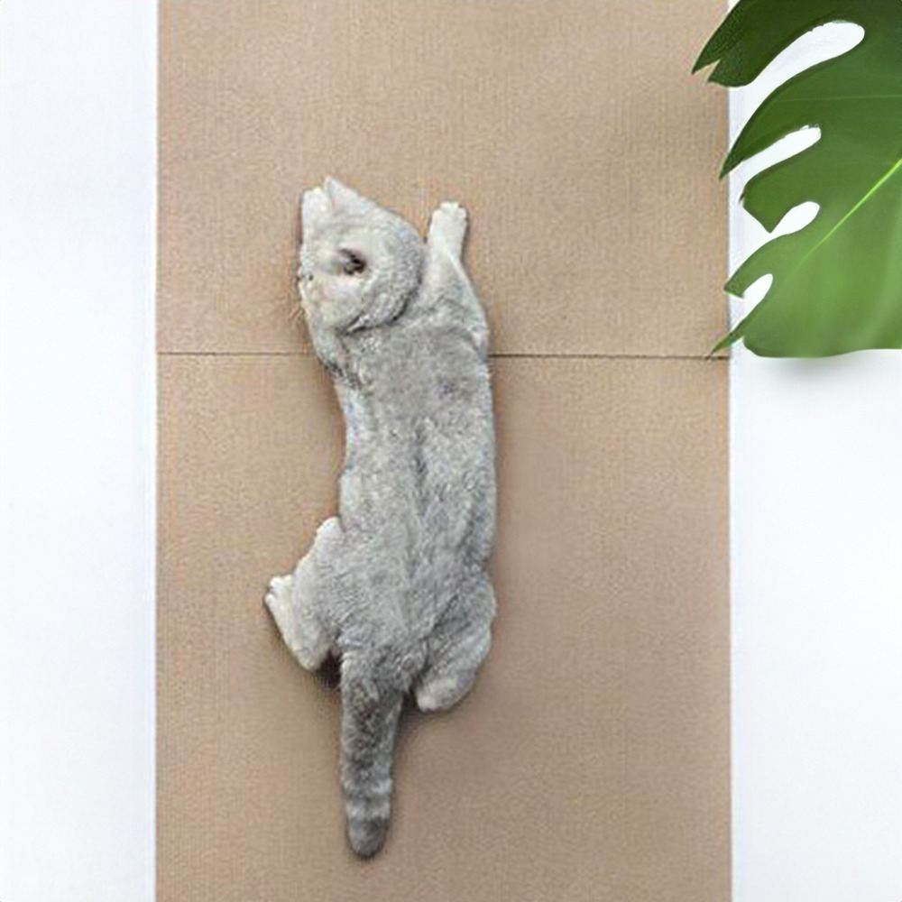 개과천선 클로우 매트 고양이 스크래쳐 스트레스 해소 부착식 벽 바닥 발톱 관리 색상 랜덤 - 상세 이미지 5