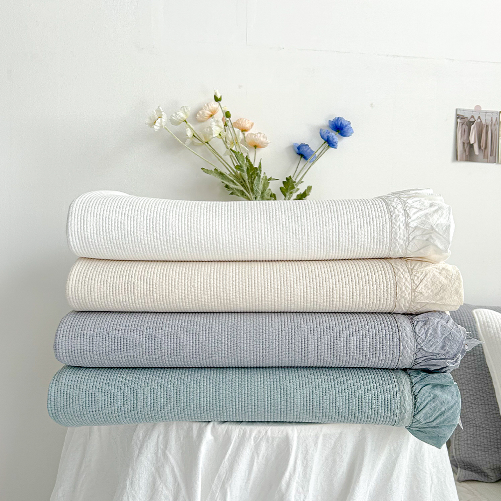 목화솜 피그먼트 오가닉 바이오워싱 60수 순면 퀸 슈퍼싱글 스프레드 사계절이불