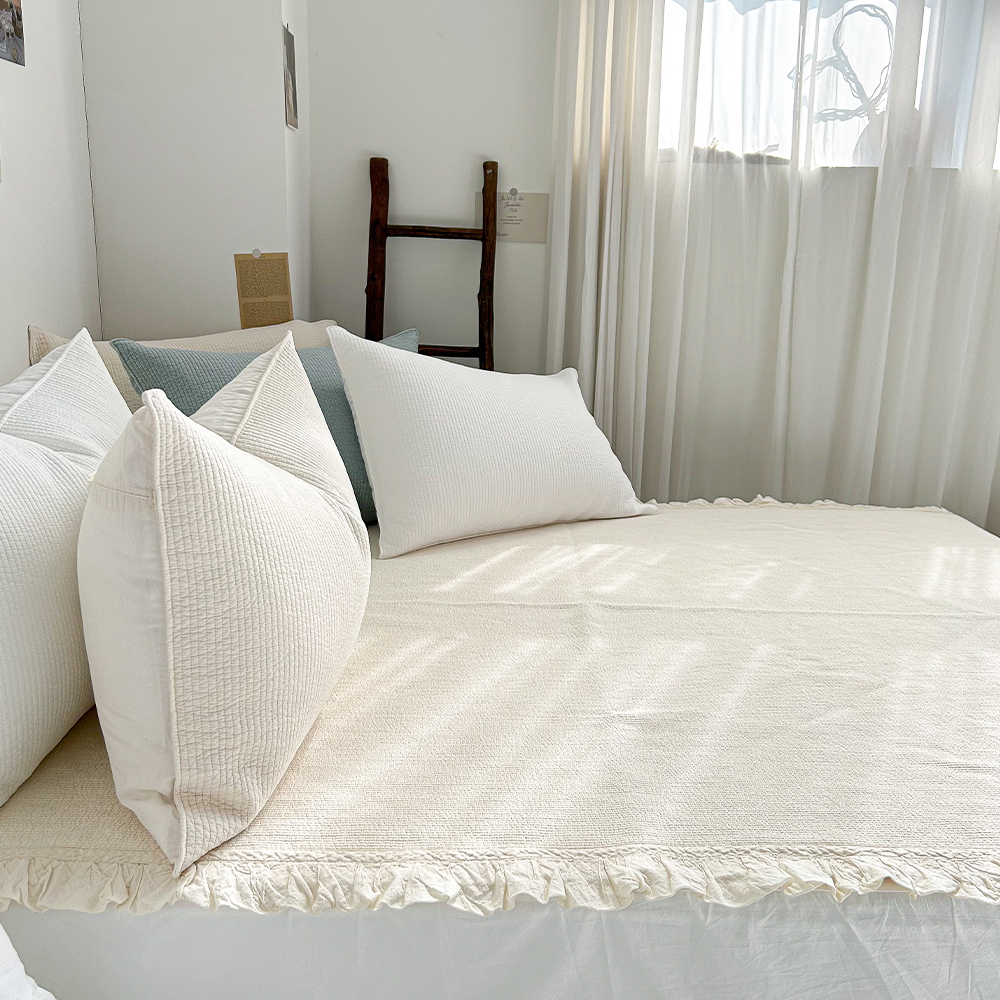 누빔패드 목화솜 피그먼트 오가닉 바이오워싱 60수 순면 사계절패드