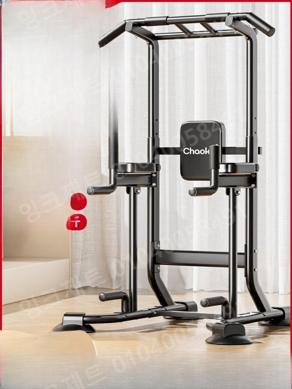 턱걸이 기구 등쿠션 트레이닝 타워 어시스트 풀업머신 - 상품 이미지