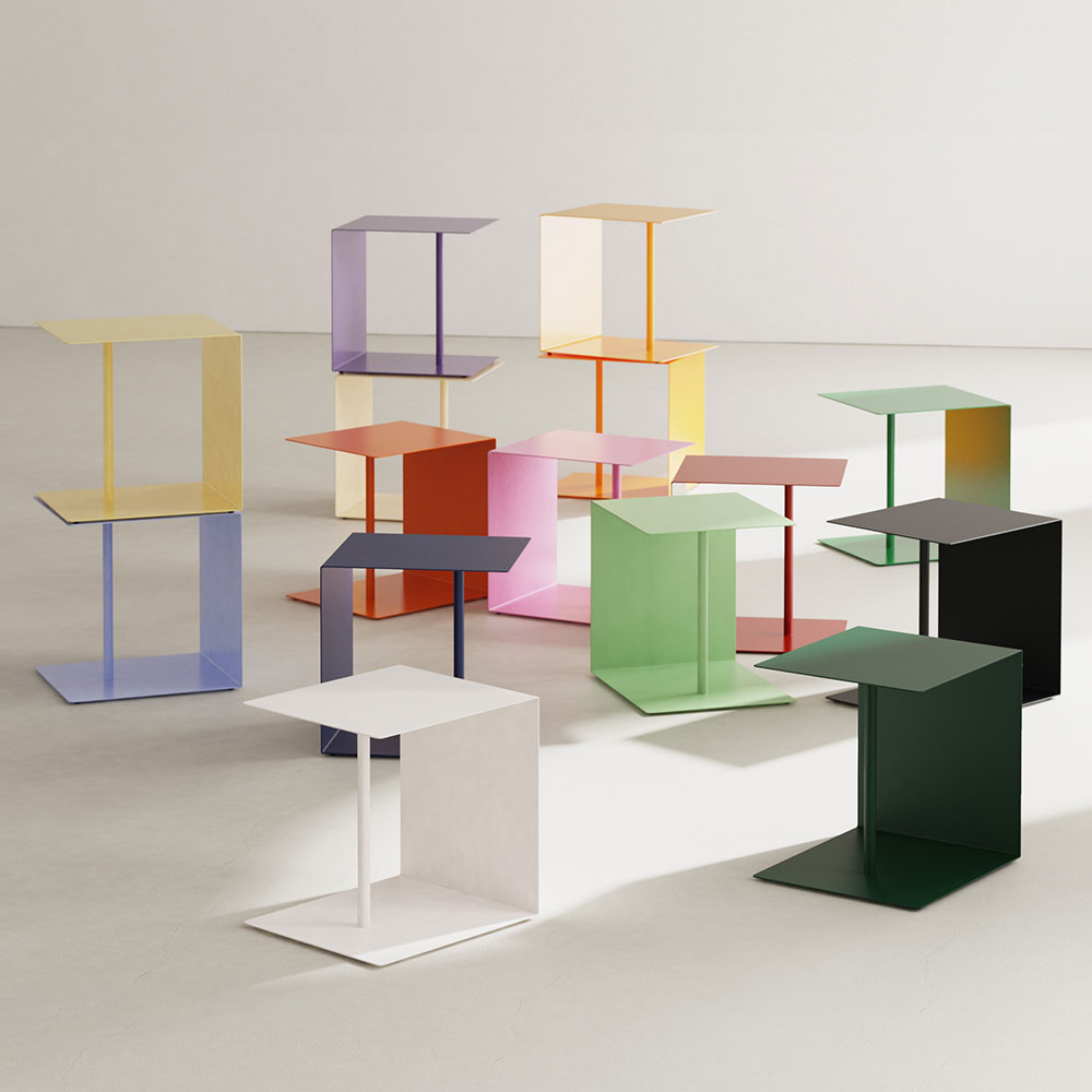 미니탁자 소파 티 테이블 거실 미드센츄리 협탁 화이트 450 플레이트 테이블