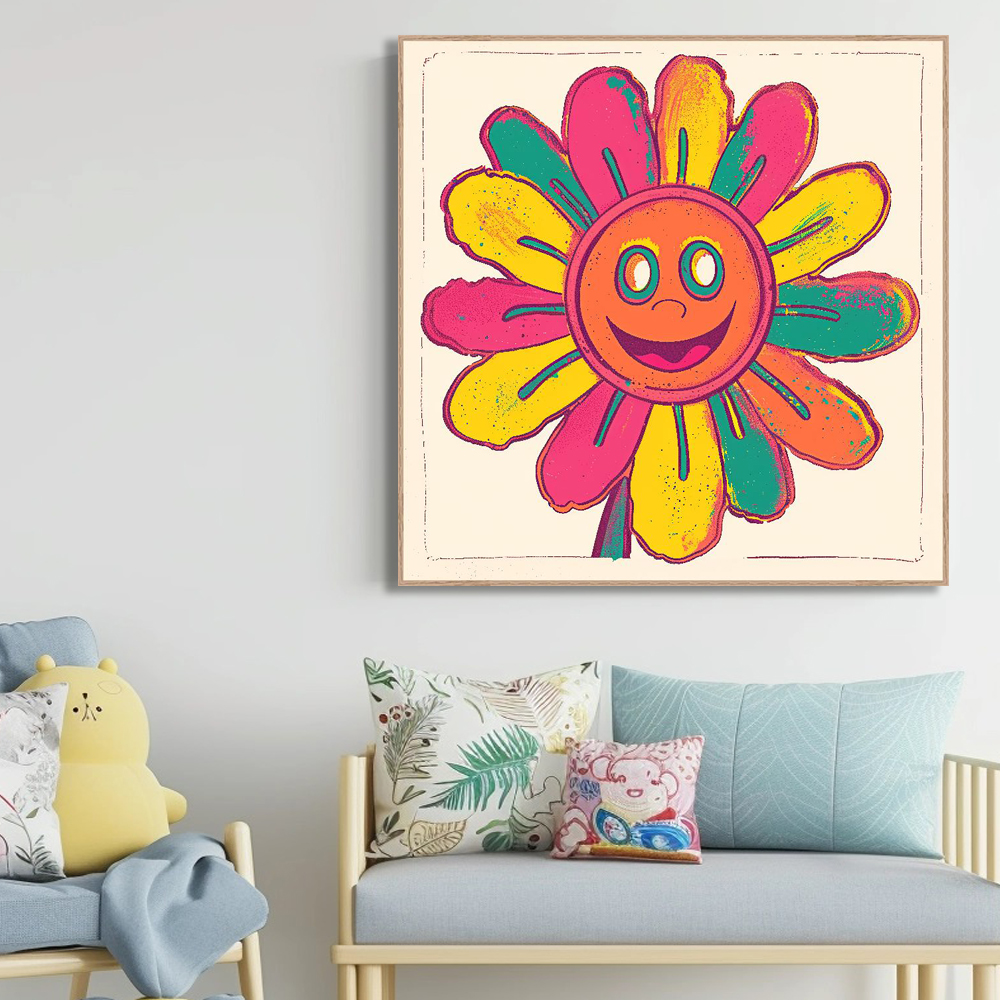 해피체스보드 80cm x 80cm 무광블랙 알루미늄액자 - 상세 이미지 2