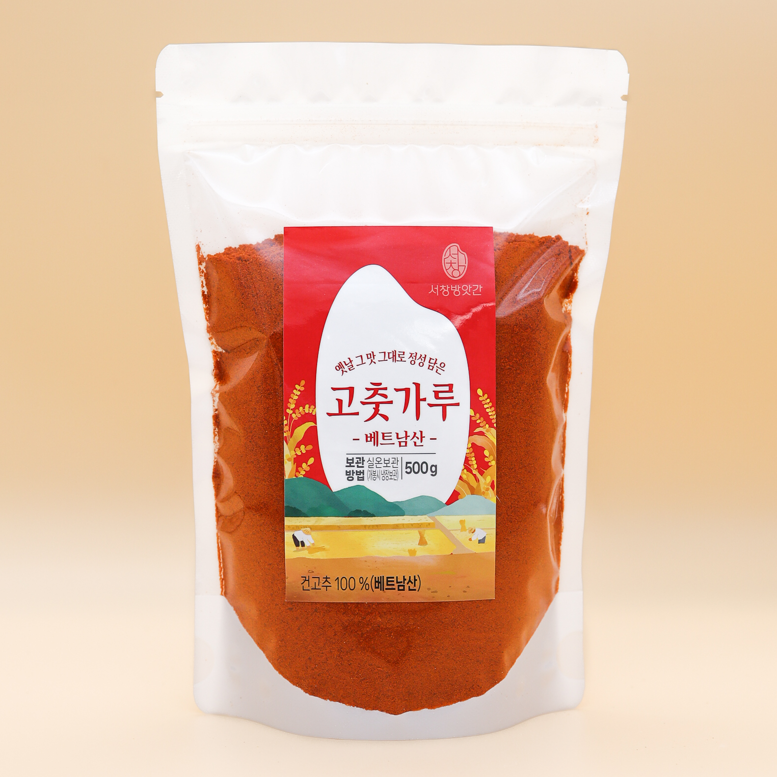 서창방앗간 베트남산 고춧가루 500g 매운 고추가루 땡초가루 쥐똥고추 월남고추