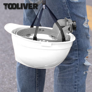 자동 안전모 투구귀형 흰색 가벼운 안전모 ST-200 KCs 실사용 후기 | 효과 있을까? - 상품 이미지 1