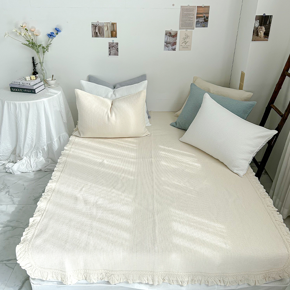 누빔패드 목화솜 피그먼트 오가닉 바이오워싱 60수 순면 사계절패드