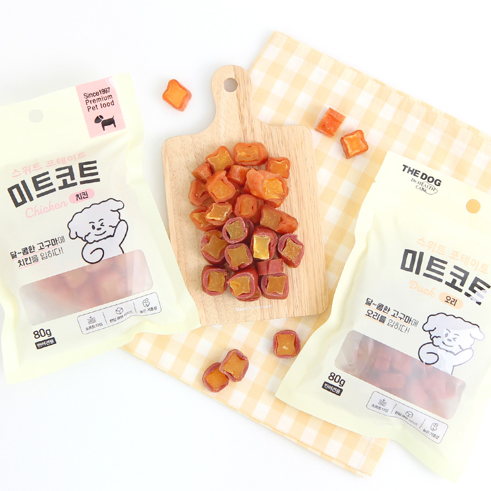 더독 미트코트 스위트 포테이토 오리, 80g, 1개 - 상세 이미지 3