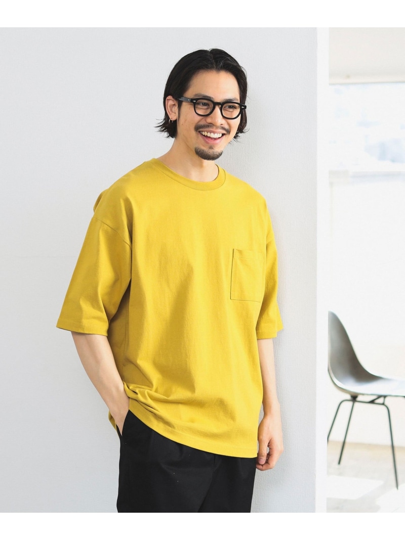 B : MING by BEAMS 빔즈 헤비 웨이트 드롭 숄더 남성 포켓 티셔츠 8컬러 - 상세 이미지 5