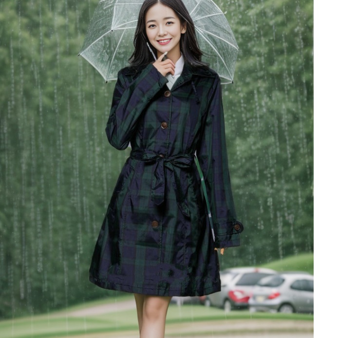 여성 골프 레인코트 여자 골프 우비 캐디 골프용 비옷 - 상세 이미지 3