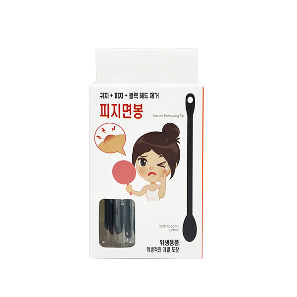 풍성 피지면봉 30P 국내생산 개별포장 귀지 피지 블랙헤드 압출 귀이개 귀파개 : 세븐메디