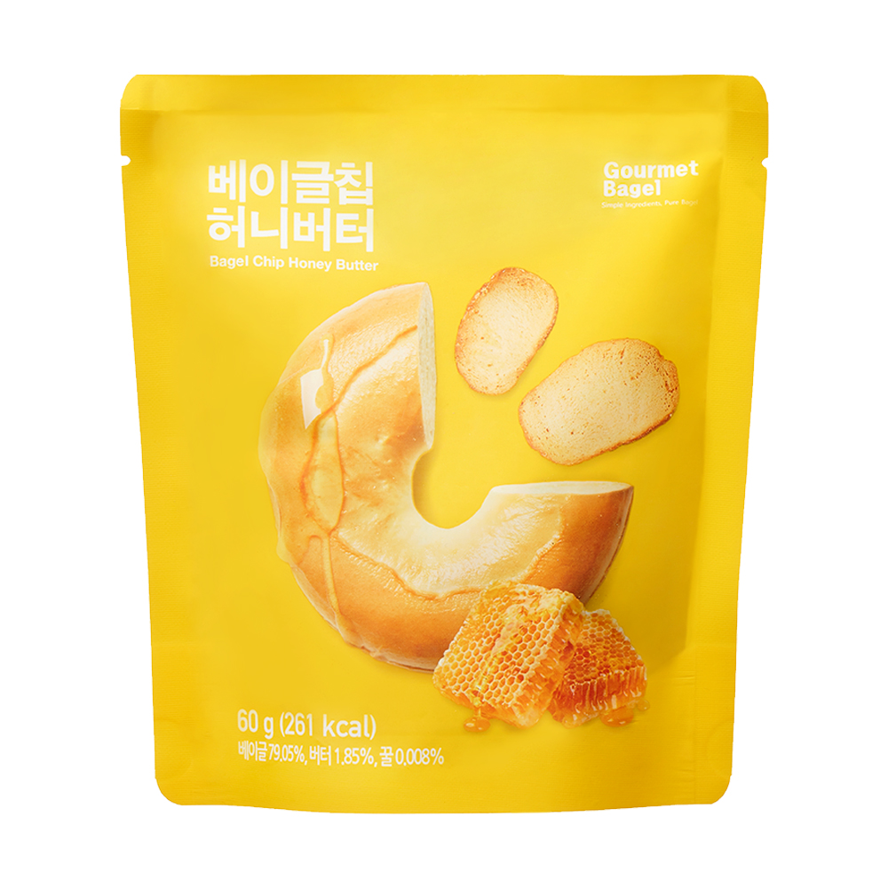 고메 베이글칩 간식 스낵 과자 갈릭버터, 60g, 3개 - 상세 이미지 4