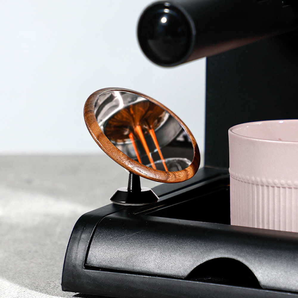 칼딘 채널링 확인 포터필터 거울 월넛 에스프레소 샷미러