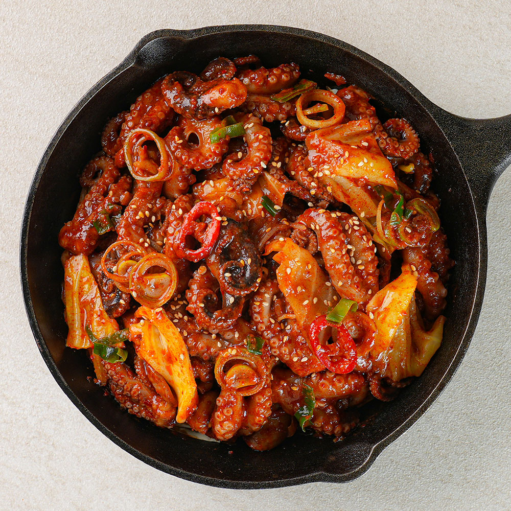 양념 쭈꾸미 볶음 300g 4팩 캠핑 밀키트 저녁 집들이 음식 요리