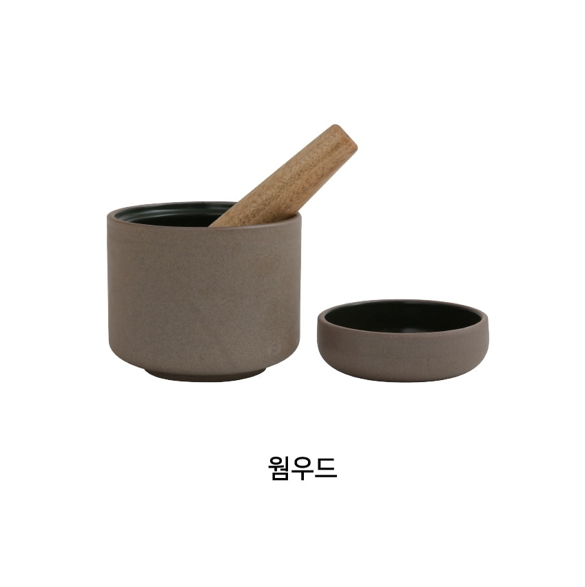 국산 도자기 미니 절구세트 이유식 마늘 깨갈이 로리 절구통 이미지 7