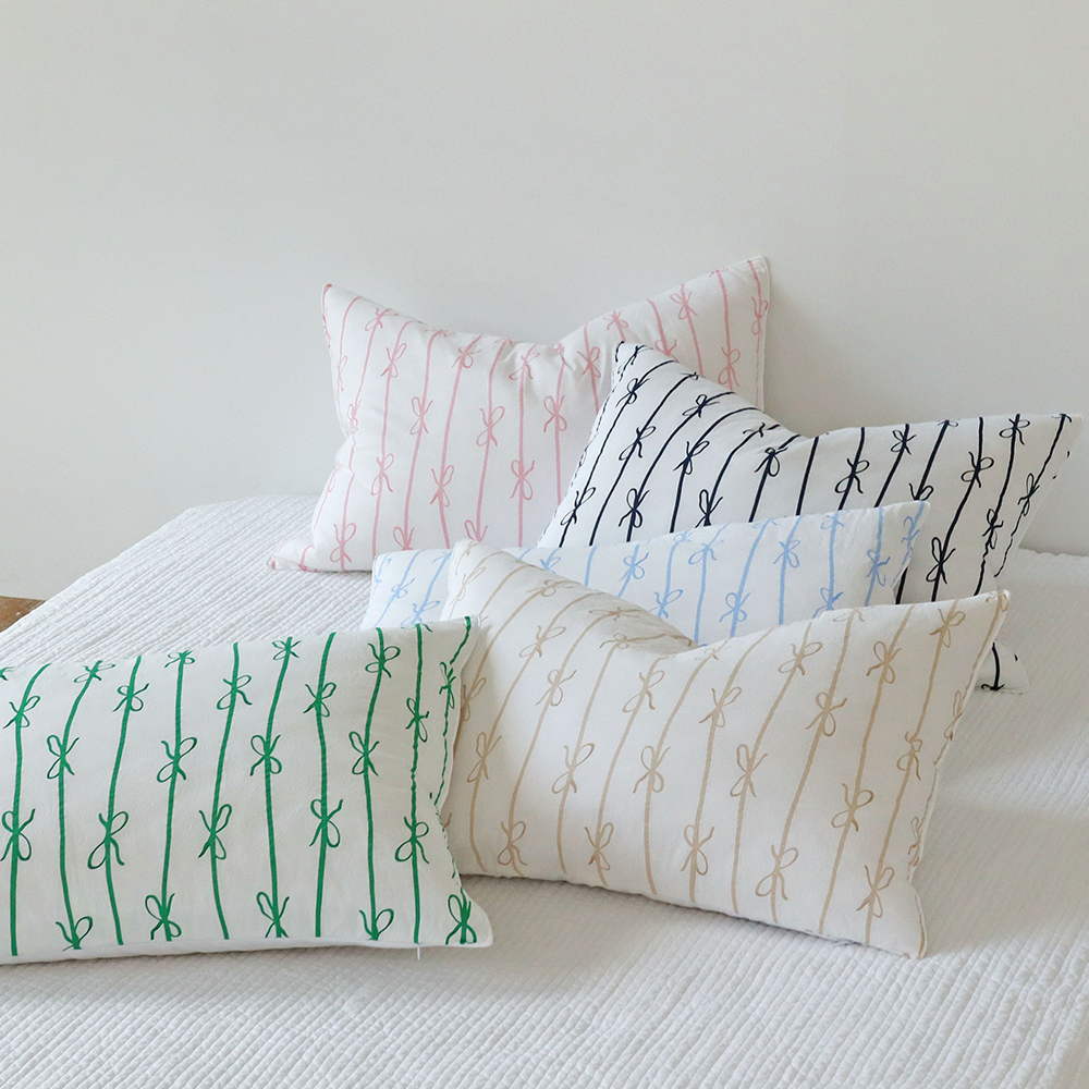 리본 고밀도 워싱 순면 알러지케어 먼지없는 사계절 차렵이불 SS