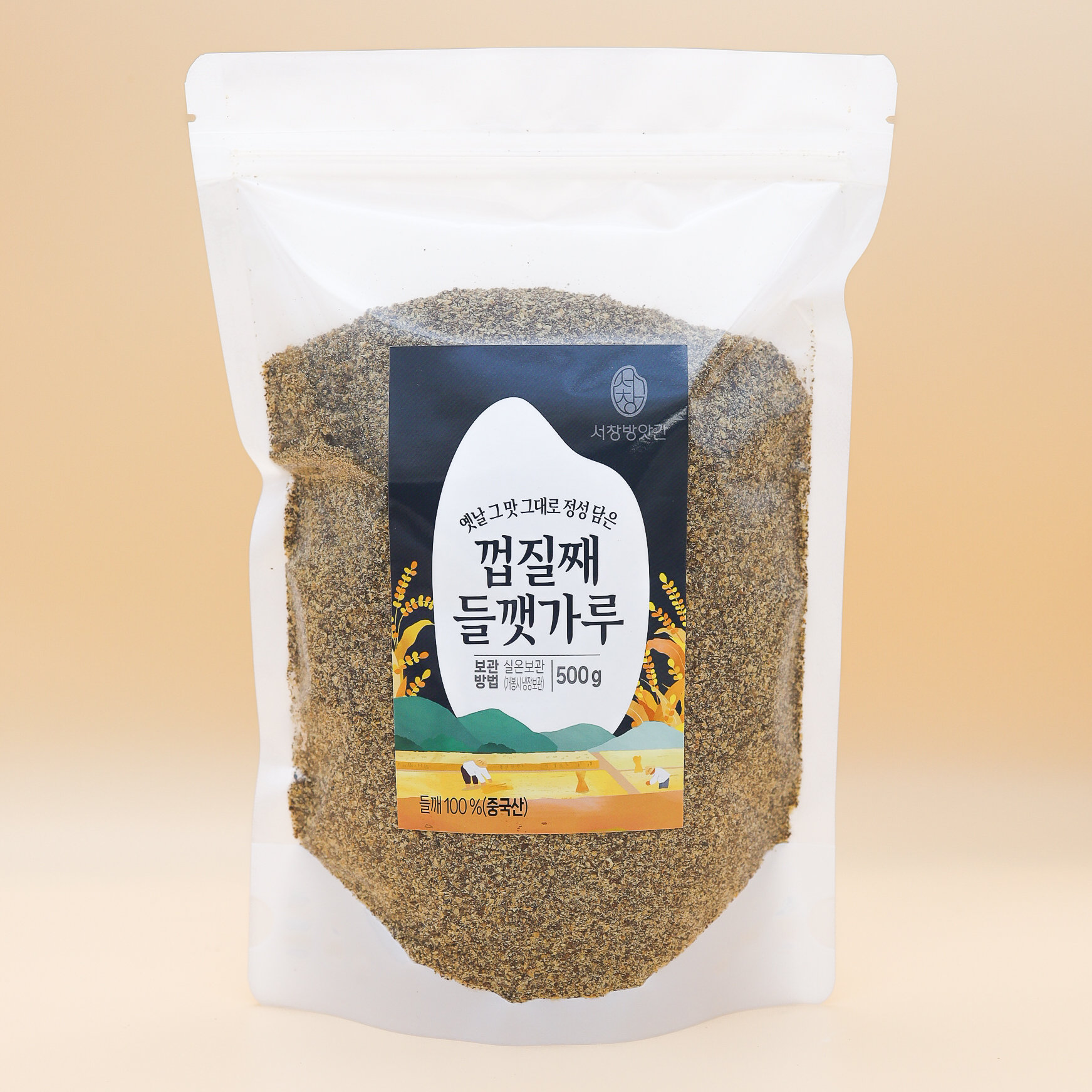 서창방앗간 껍질째 들깻가루 500g 통분쇄 막 들깨가루 - 메인 이미지