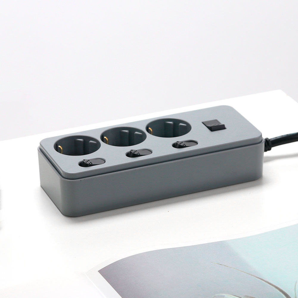 아이정 더좋은 디자인 국산 16A 멀티탭 멀티콘센트 개별 4구 1M