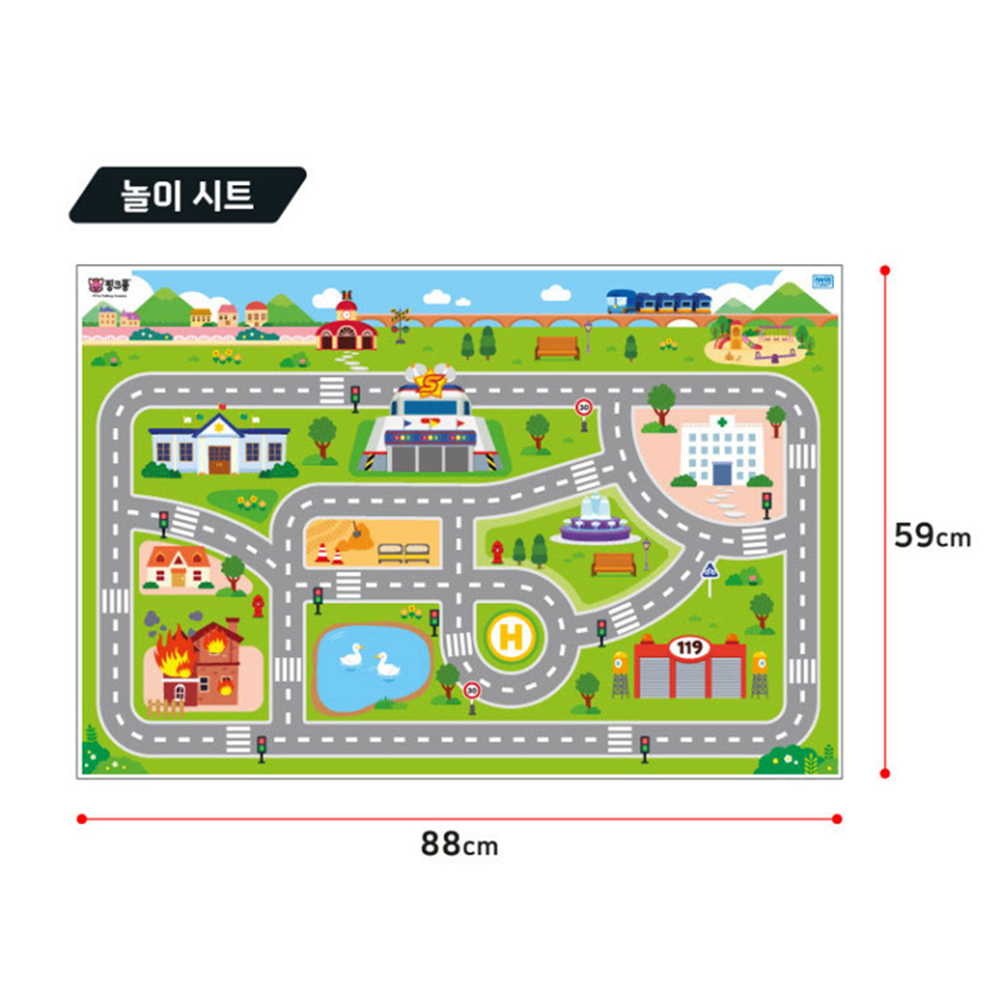 핑크퐁 장난감 자동차 슈퍼구조대 로저 레디 포레스트 클라우디아 출동본부 주차타워 아동선물 이미지 7