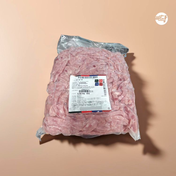 부대찌개햄 바스 업소용 찌개 채모양 세절 햄 5kg, 2개 - 상품 이미지