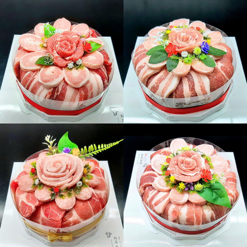 하루정육'S 투뿔 한우케이크