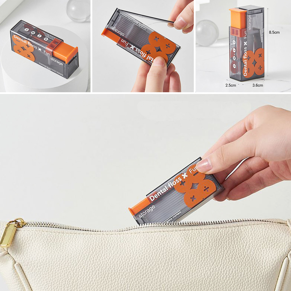 휴대용 치실 보관함 대용량 콤팩트 간편사용 위생 디스펜서
