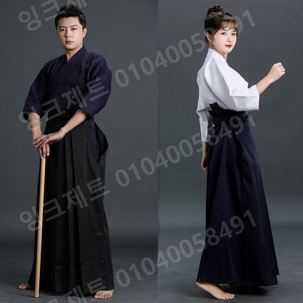 검도 도복 남녀 경기 훈련 슈트 성인 합기도 유니폼 - 상품 이미지