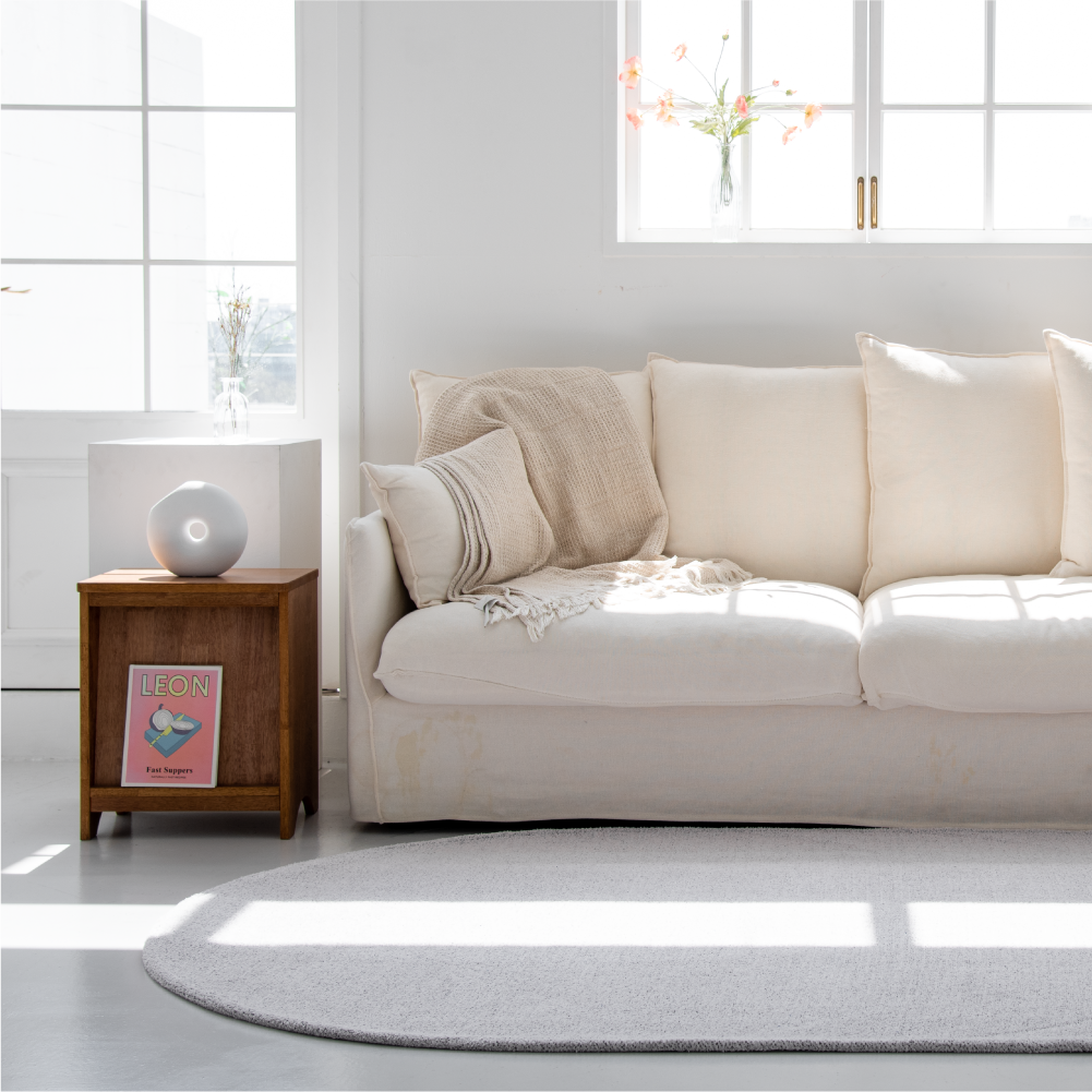 소프트 타원형 러그 방수 둥근 카페트 비정형 타원 제작 150x225