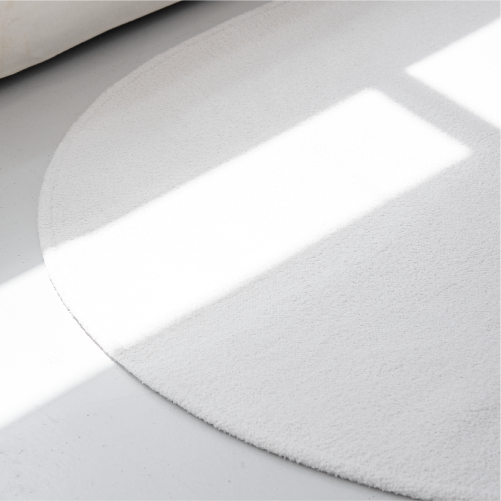 소프트 타원형 러그 방수 둥근 카페트 비정형 타원 제작 150x225