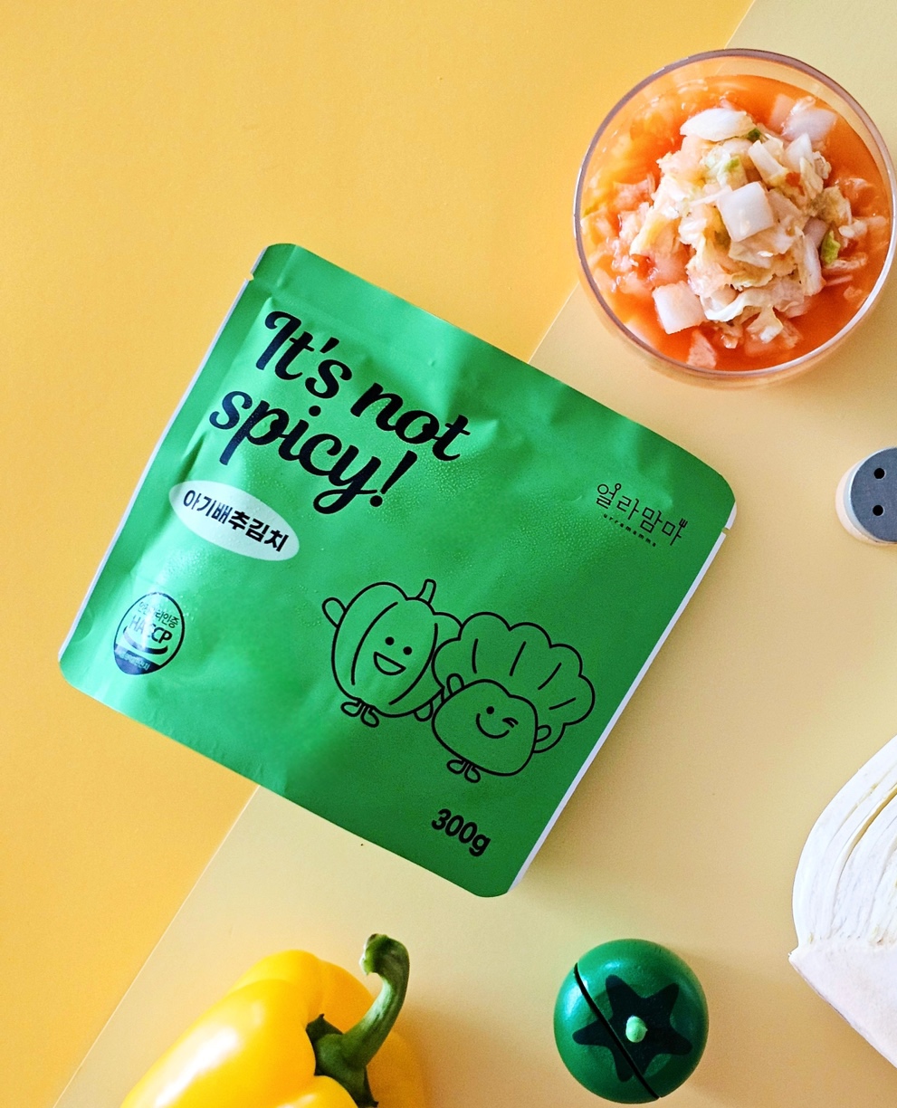 얼라맘마 아기 - It's not spicy 배추김치 (1,2단계) 어린이 유아 제품 이미지