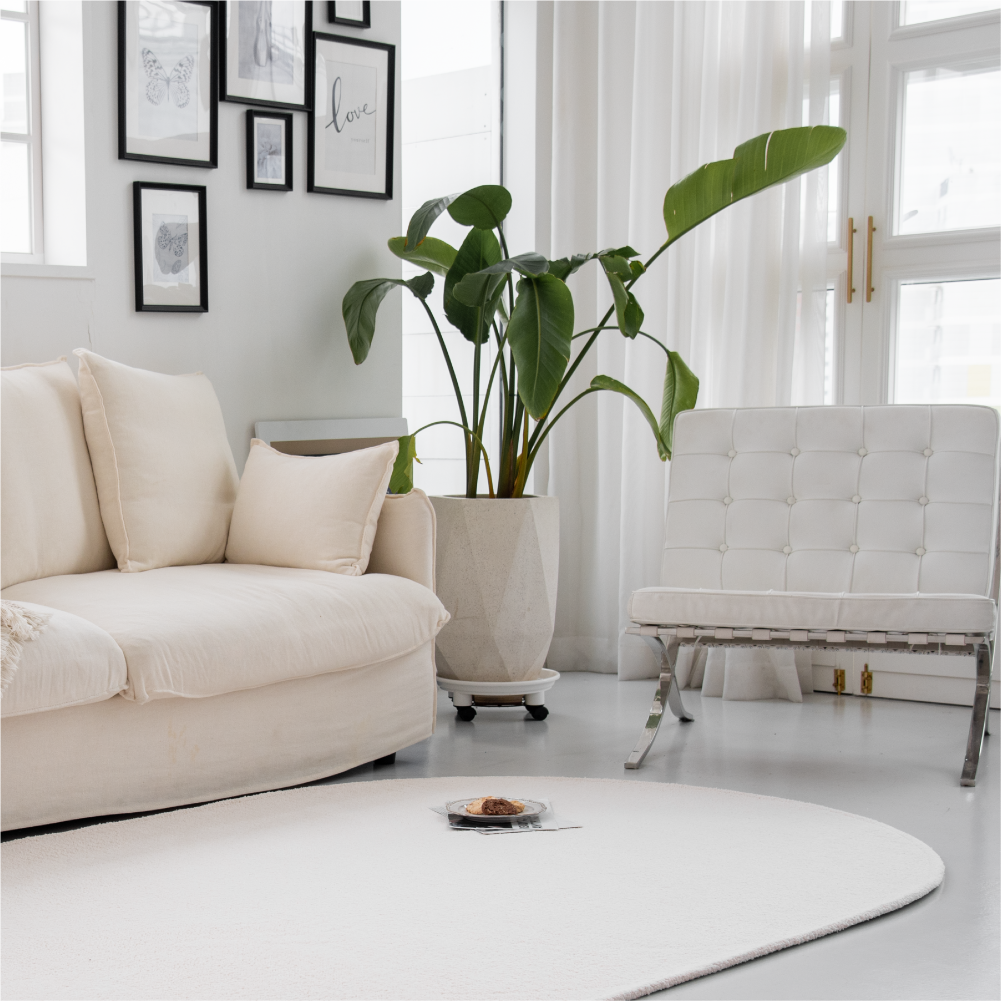 소프트 타원형 러그 방수 둥근 카페트 비정형 타원 제작 150x225