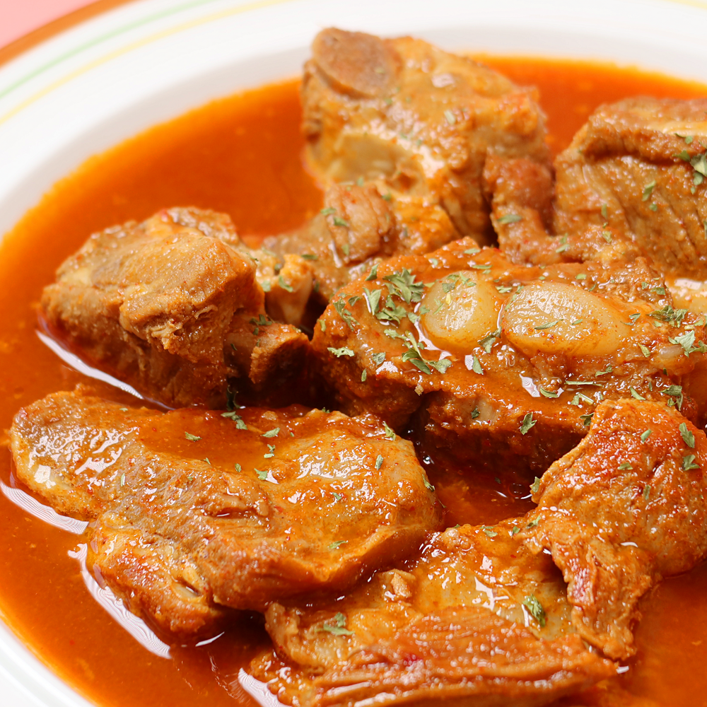 국물 갈비찜 간장 매운 갈비 혼밥 1인분 700g