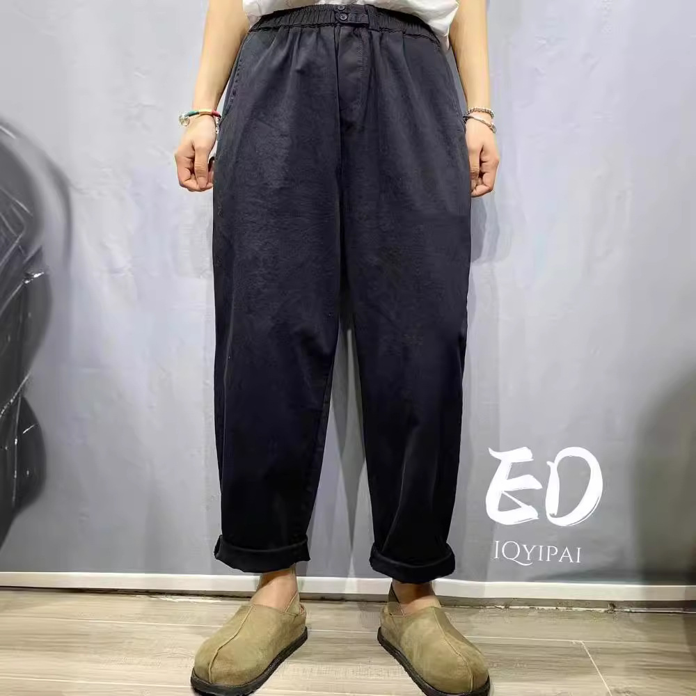 밴딩일자바지 봄 면바지 스판 3269 - 상세 이미지 4