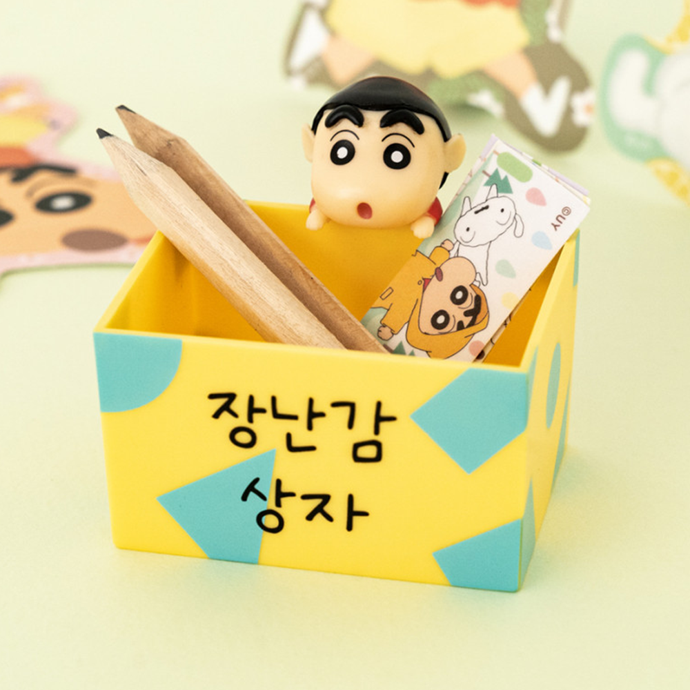 짱구 장난감 책상 정리함 다용도 데스크 보관 캐릭터 굿즈 - 메인 이미지