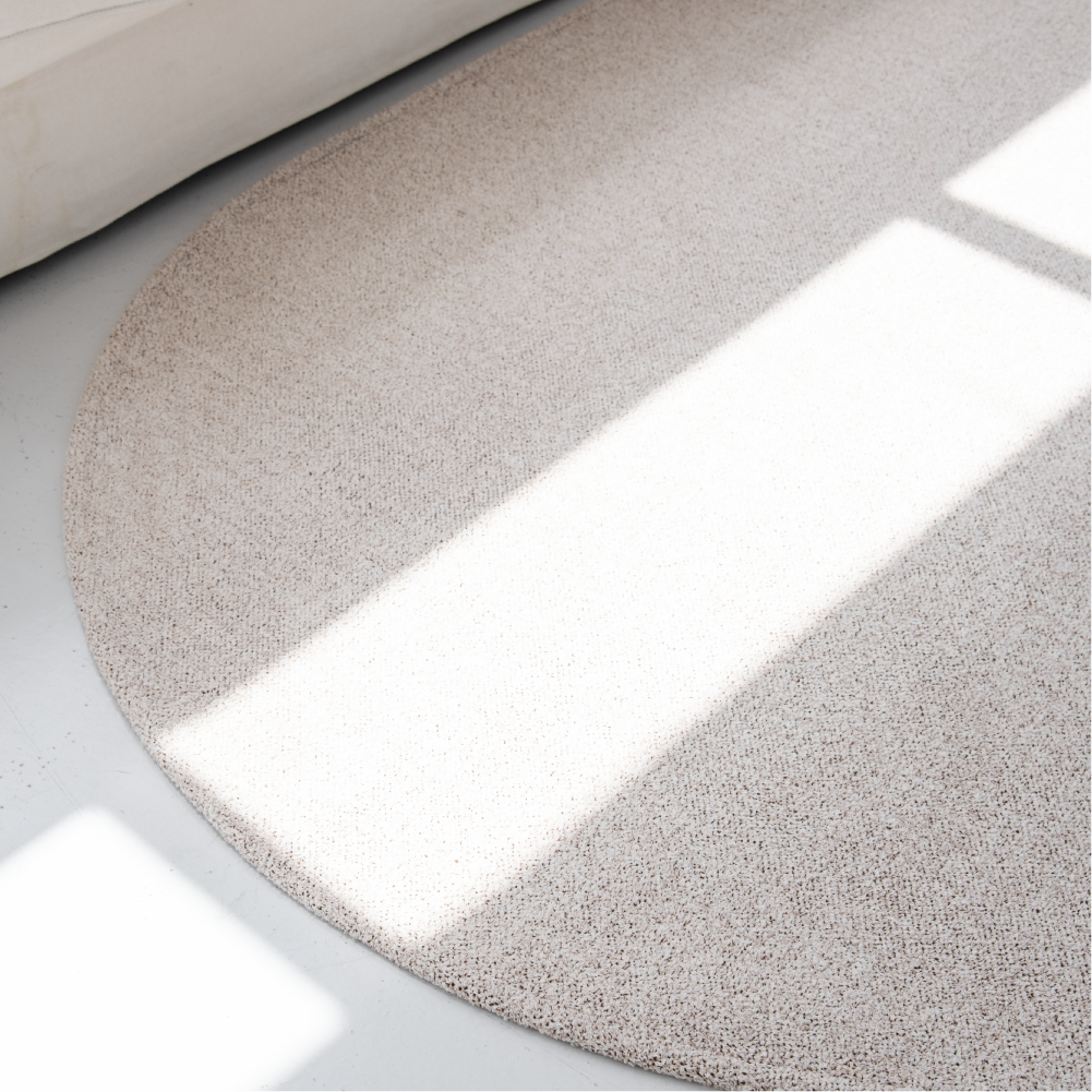 소프트 타원형 러그 방수 둥근 카페트 비정형 타원 제작 150x225