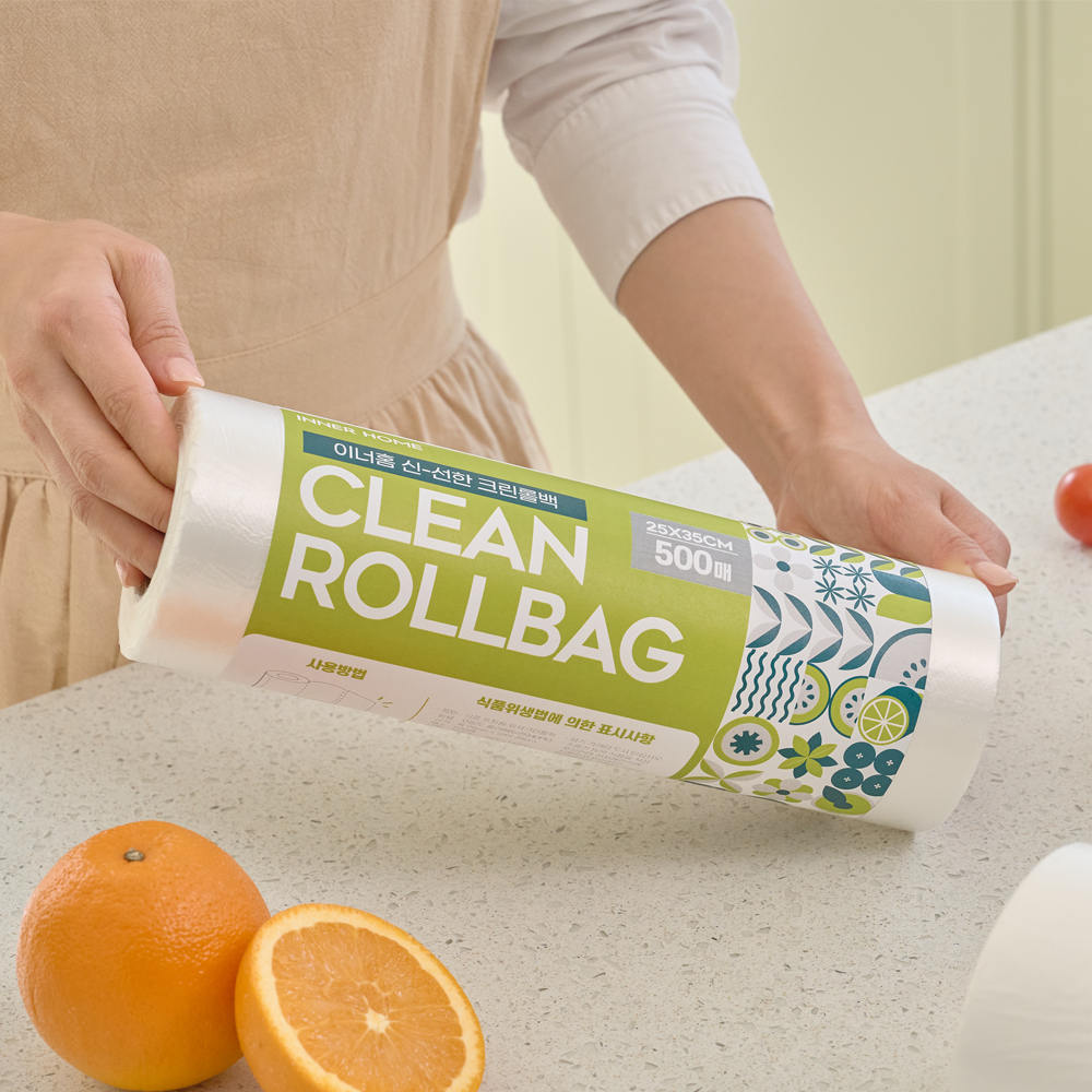 이너홈 신-선한 롤백 미니 500매+500매 위생 크린백 비닐봉투 지퍼백 제품 이미지