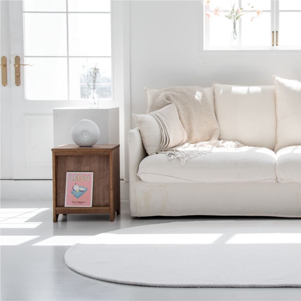 소프트 타원형 러그 방수 둥근 카페트 비정형 타원 제작 150x225