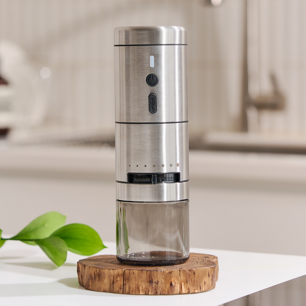 MARISTEIGER 에스프레소 전동 커피그라인더 자동 캠핑 커피 원두 분쇄기 루미 v25