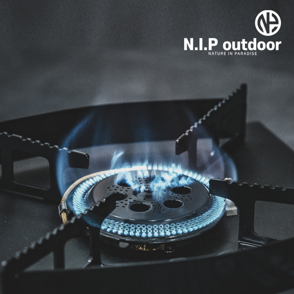 N.I.P 파워플레이트 NO6 플랫 버너 리미티드 가방포함 블랙